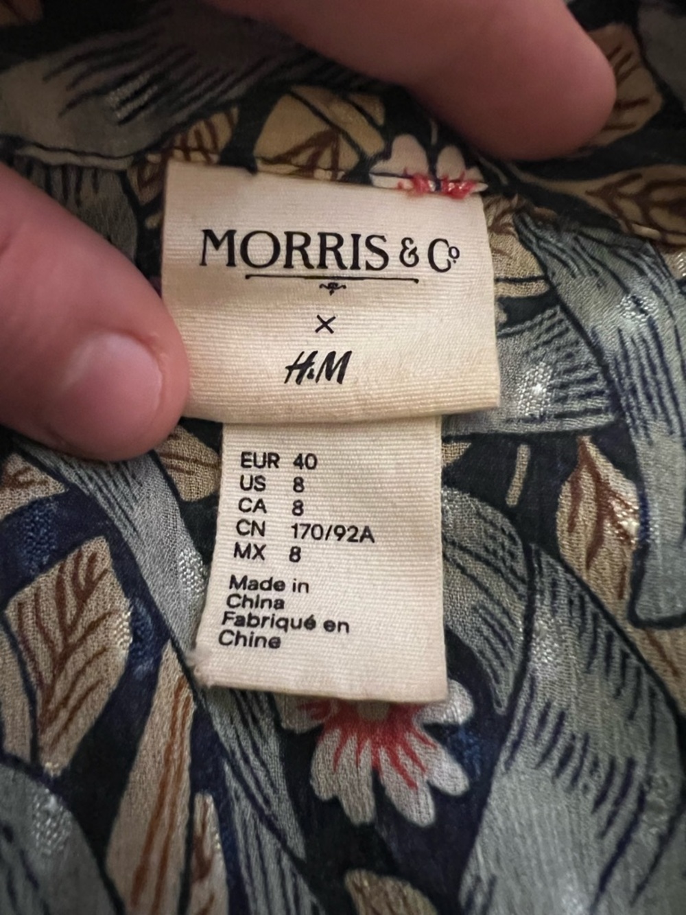 Morris & Co x H&M Sheer Bohemian Flowy Tiered Midi Dress Sz 8/Medium - Picture 2 of 10